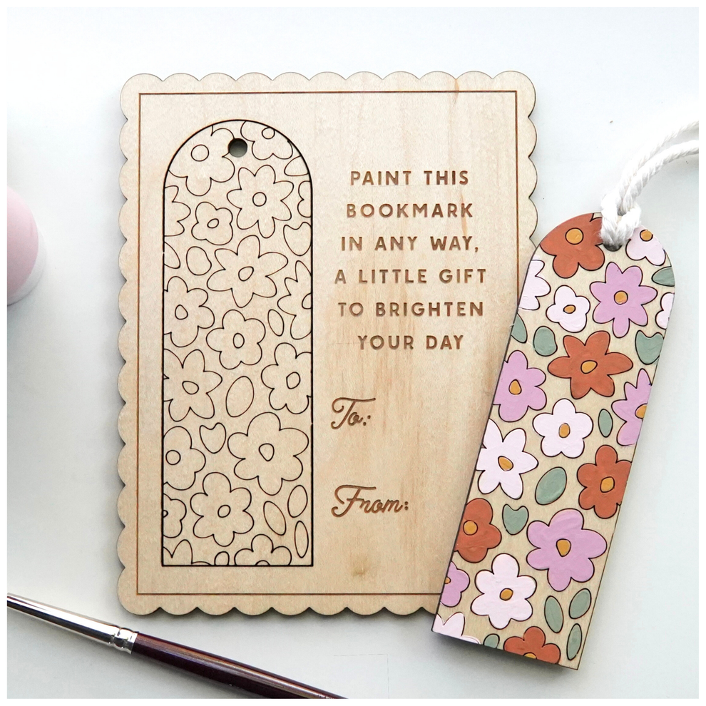 DIY Painted Bookmark Favor