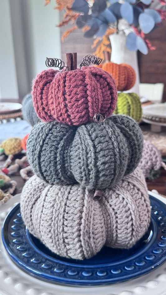 Handmade Crochet Pumpkin - Small