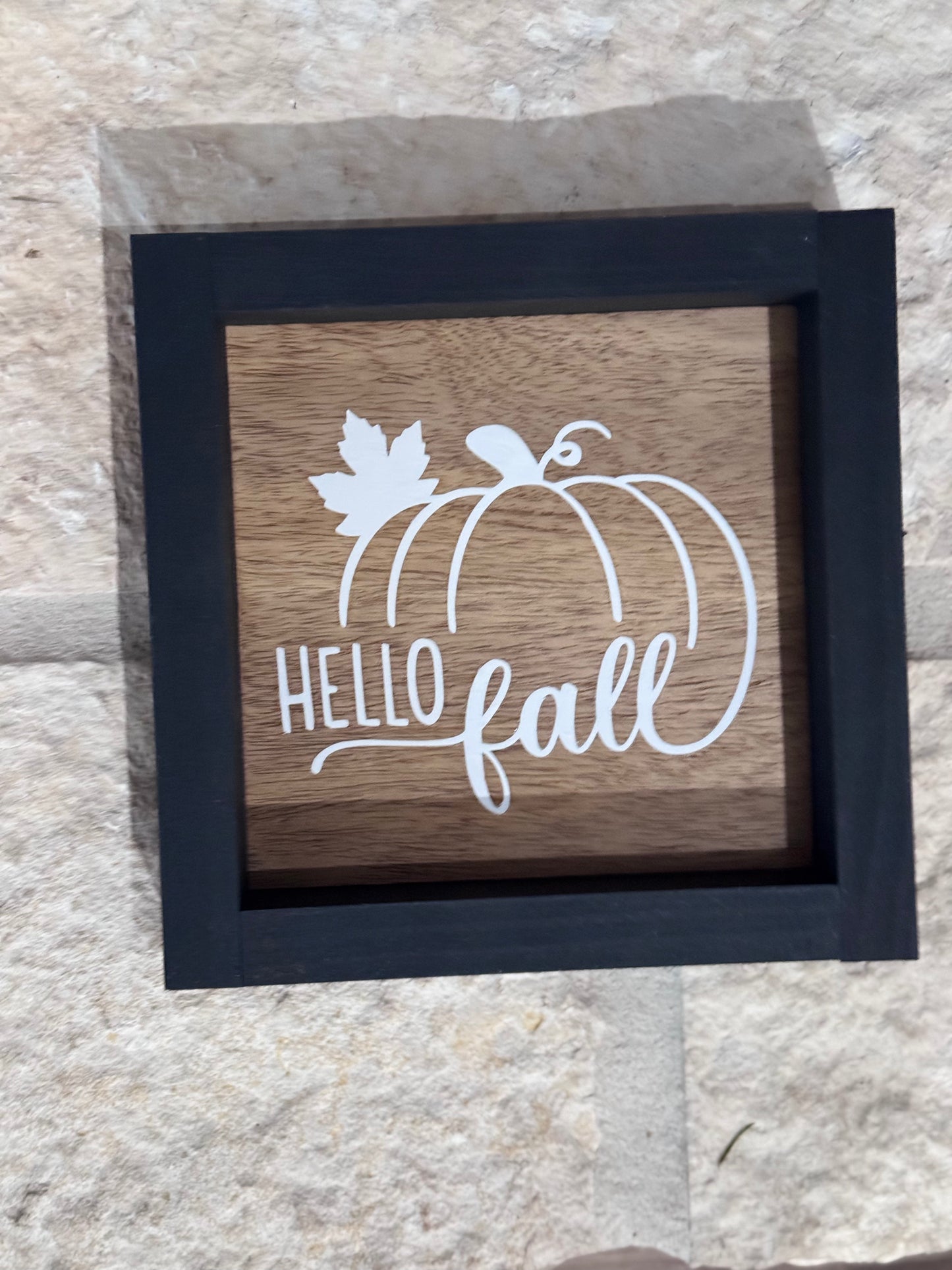 Small Wooden Frame - Hello Fall