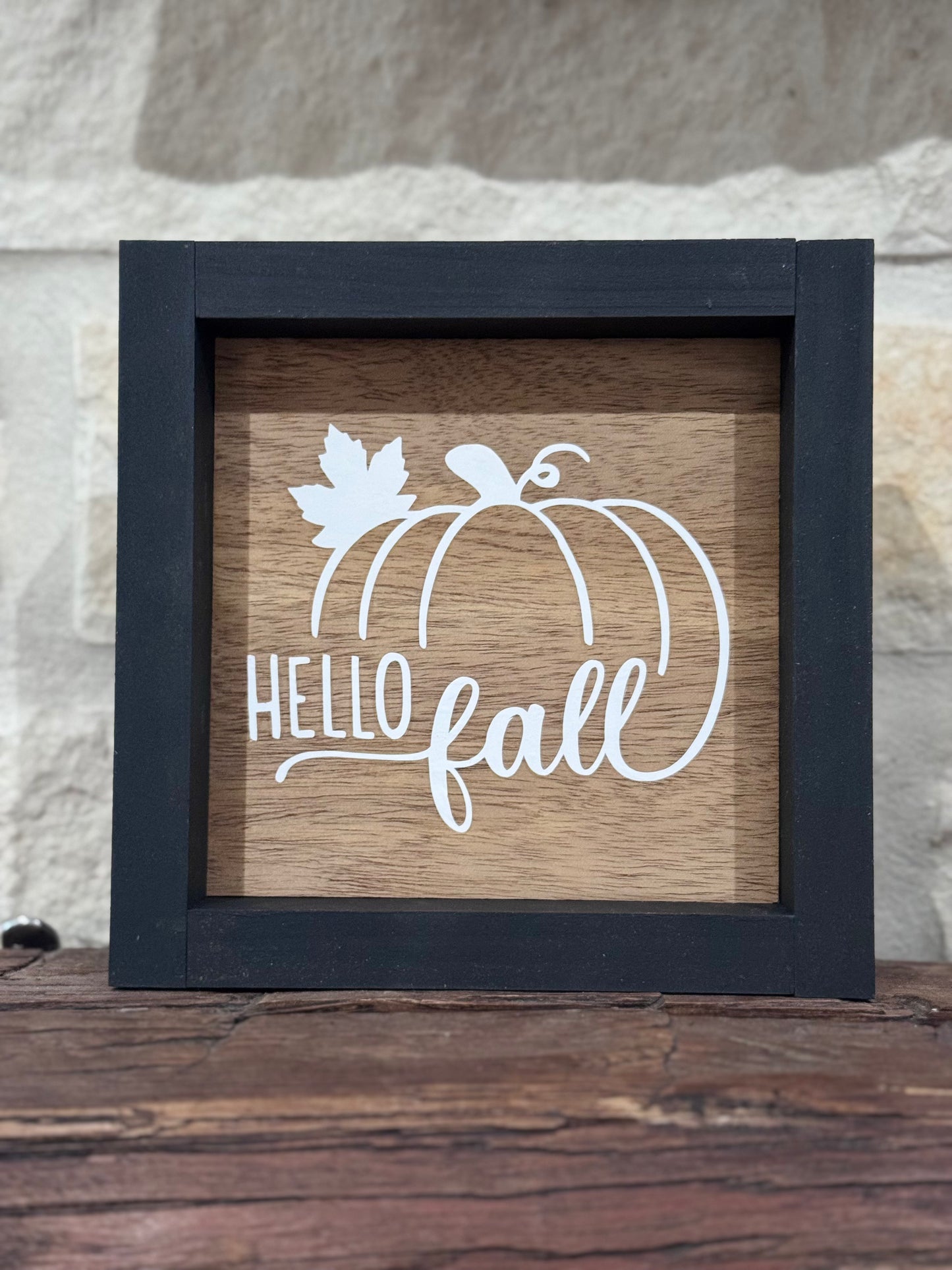 Small Wooden Frame - Hello Fall