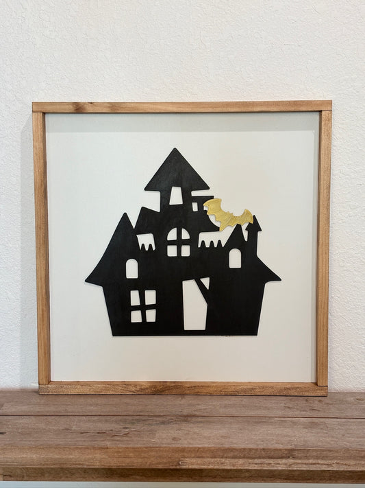 Haunted Mansion - XL Boo Collection Wooden Frame