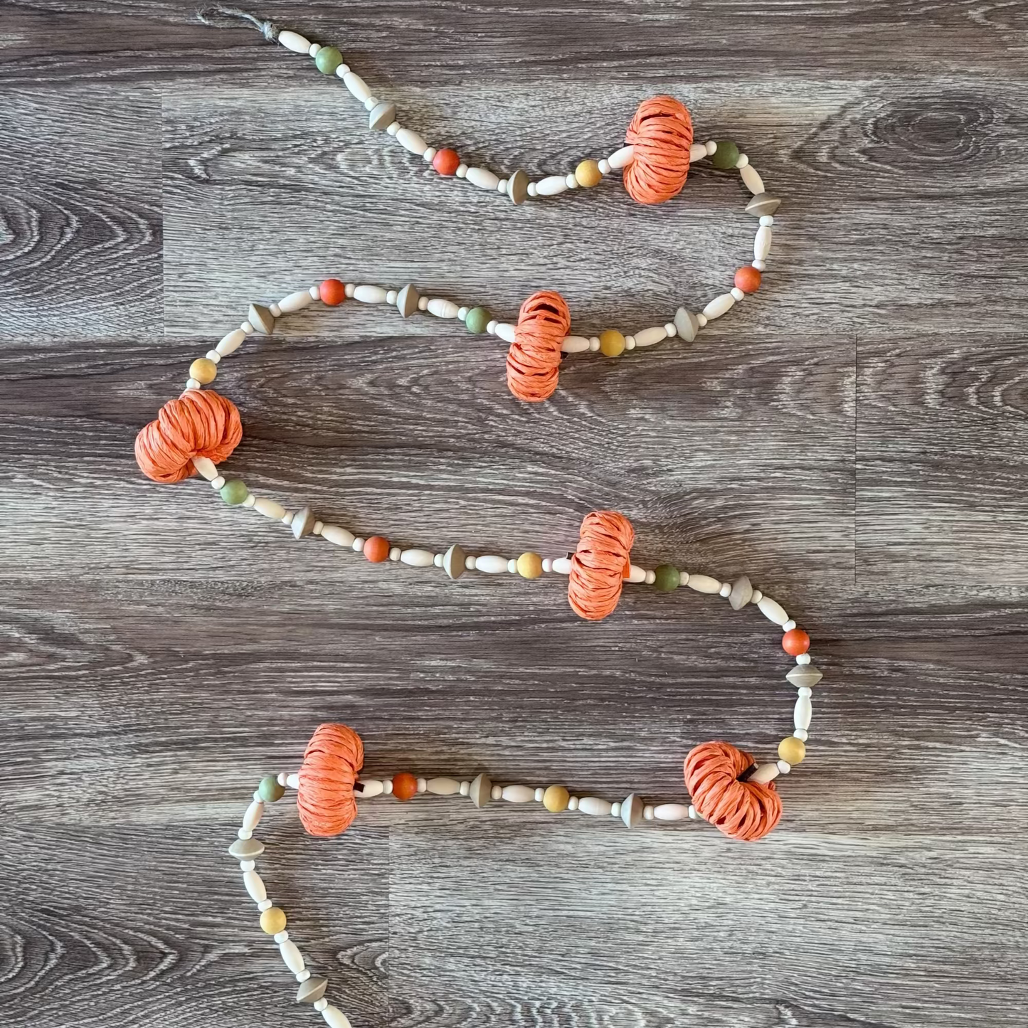 Pumpkin Garland - Fully Beaded