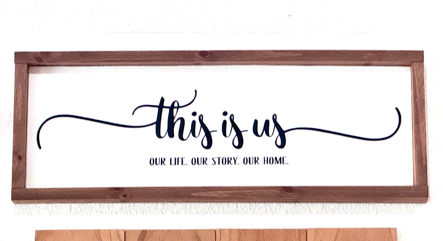 This is us Wooden Sign
