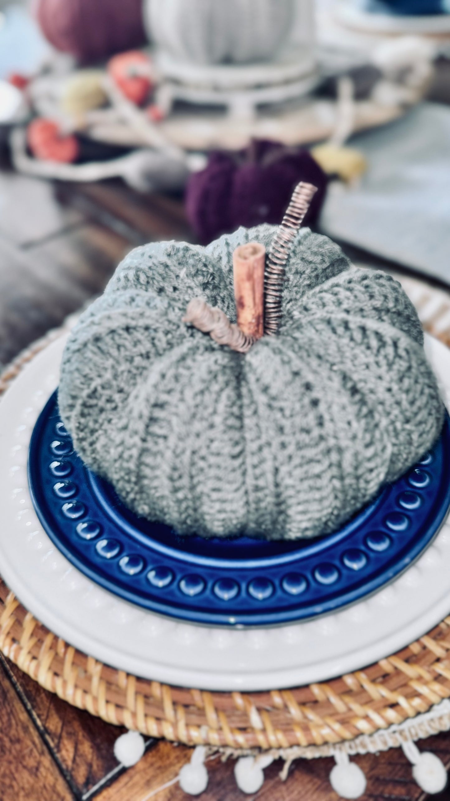 Handmade Crochet Pumpkin - Set of 3