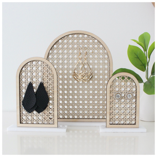 Wicker Earring Display