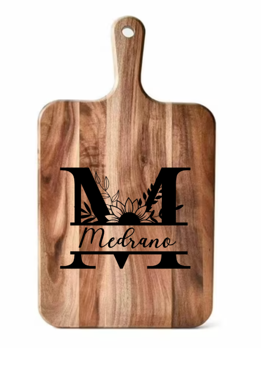 Small Monogram Cutting Board