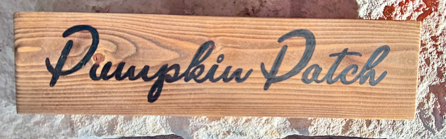 3-Set Wooden Farmhouse Pumpkin Patch