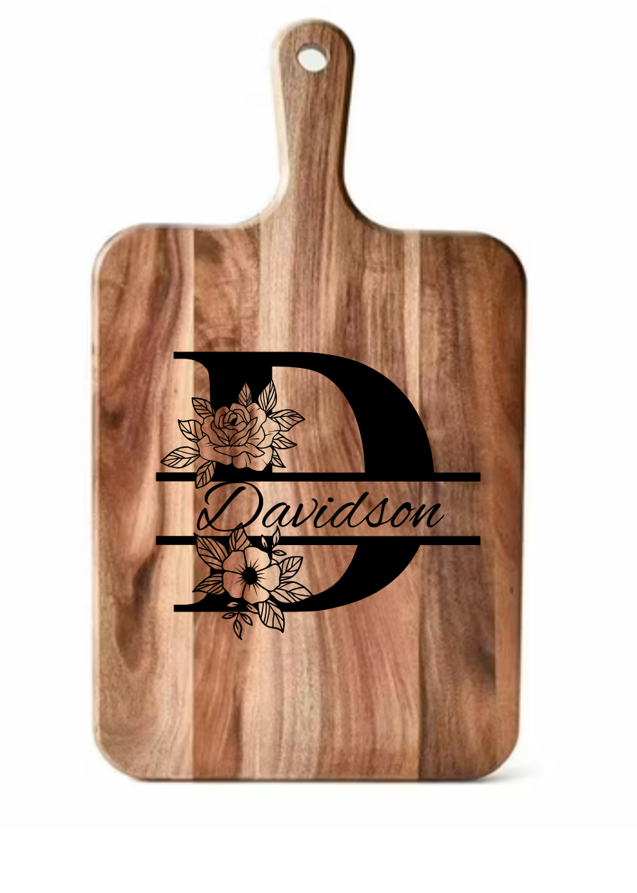 Small Monogram Cutting Board