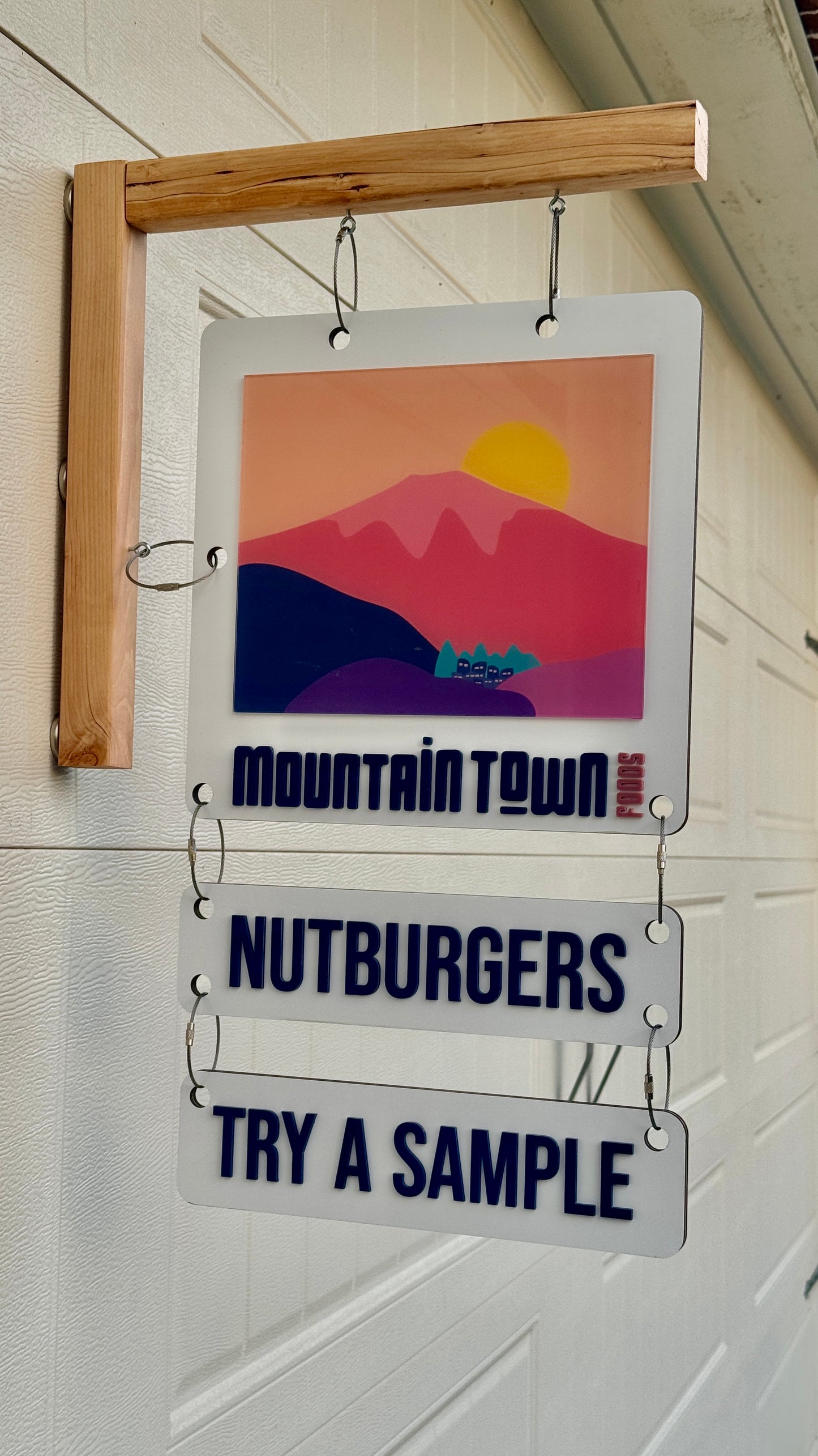 Engraved Canopy Tent Sign - Magnetic
