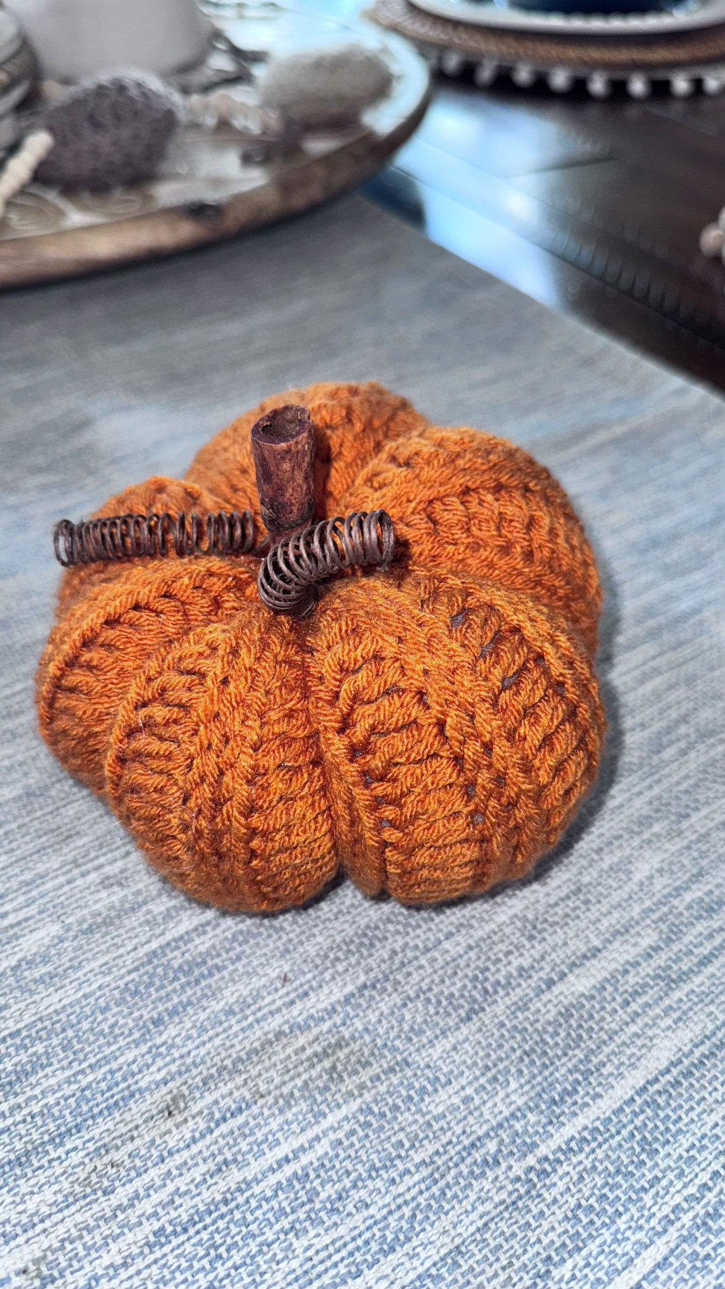Handmade Crochet Pumpkin - Set of 3