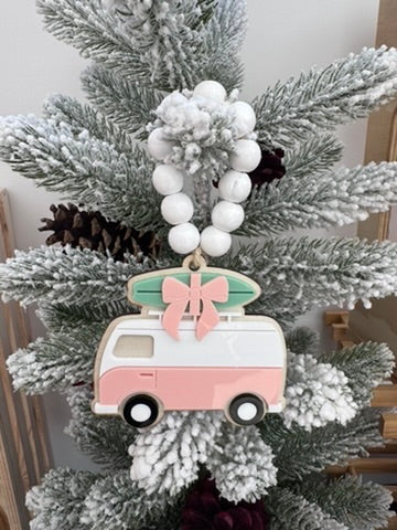 Holiday Hauler Van Christmas Ornament small