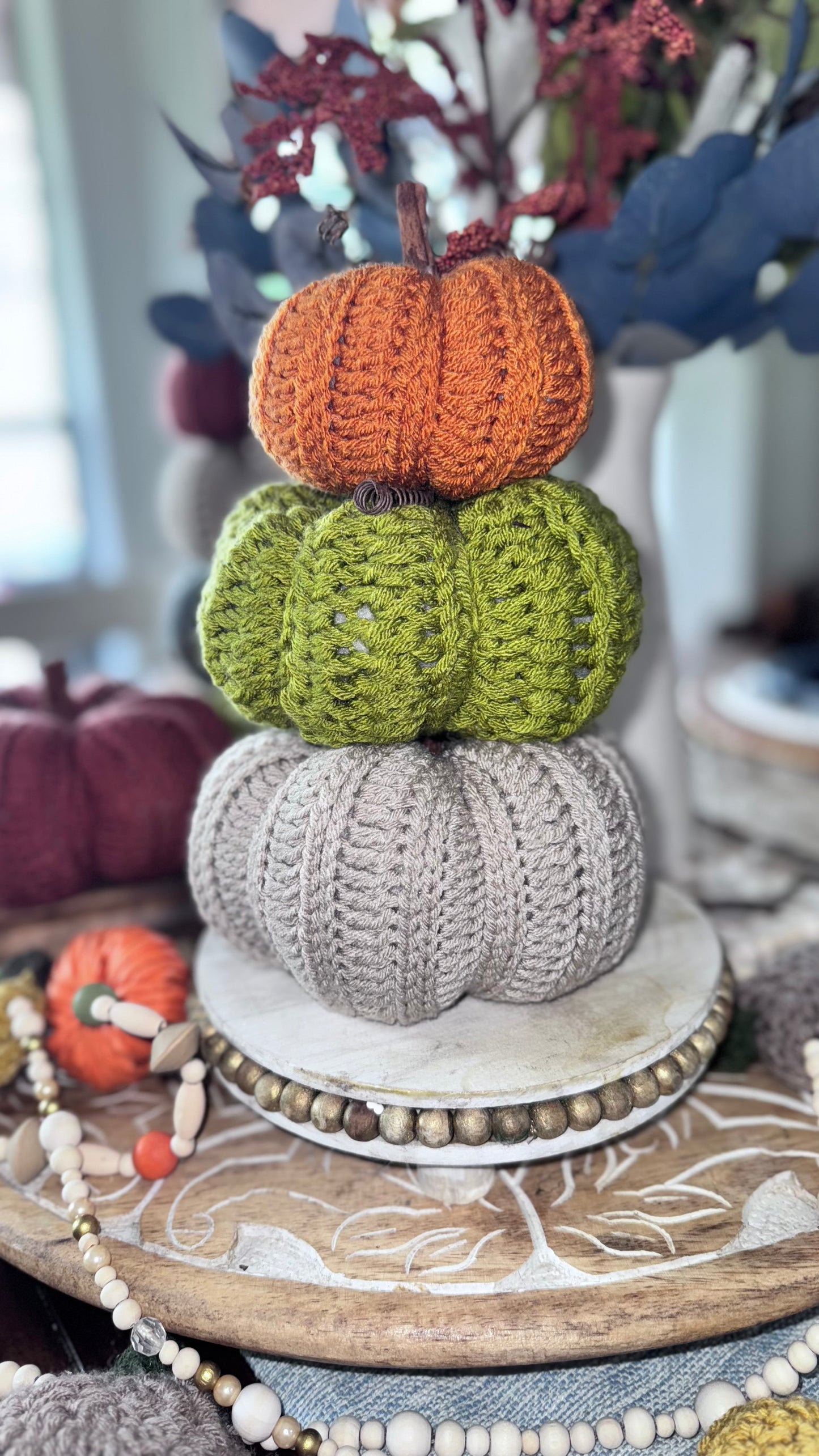 Handmade Crochet Pumpkin - Set of 3