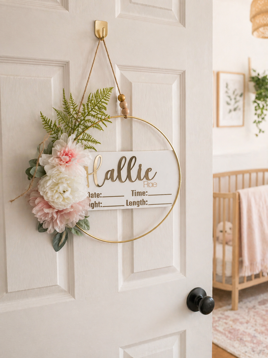 Baby Stats Sign