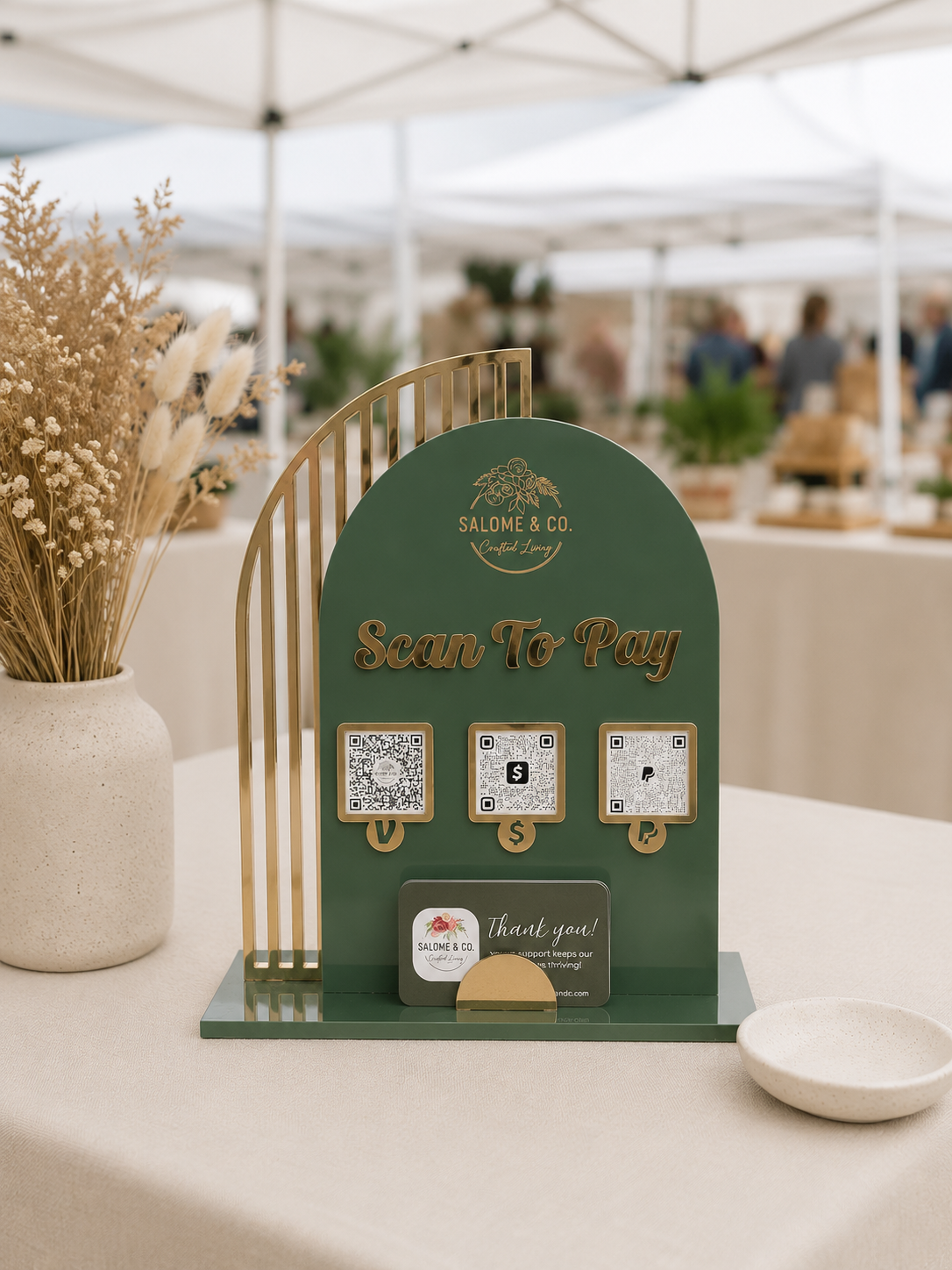 Salome QR Code Custom-made Checkout sign