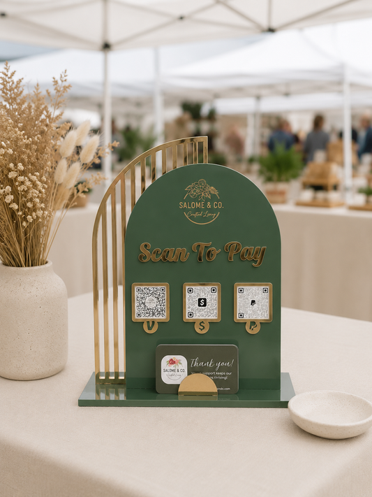 Salome QR Code Custom-made Checkout sign