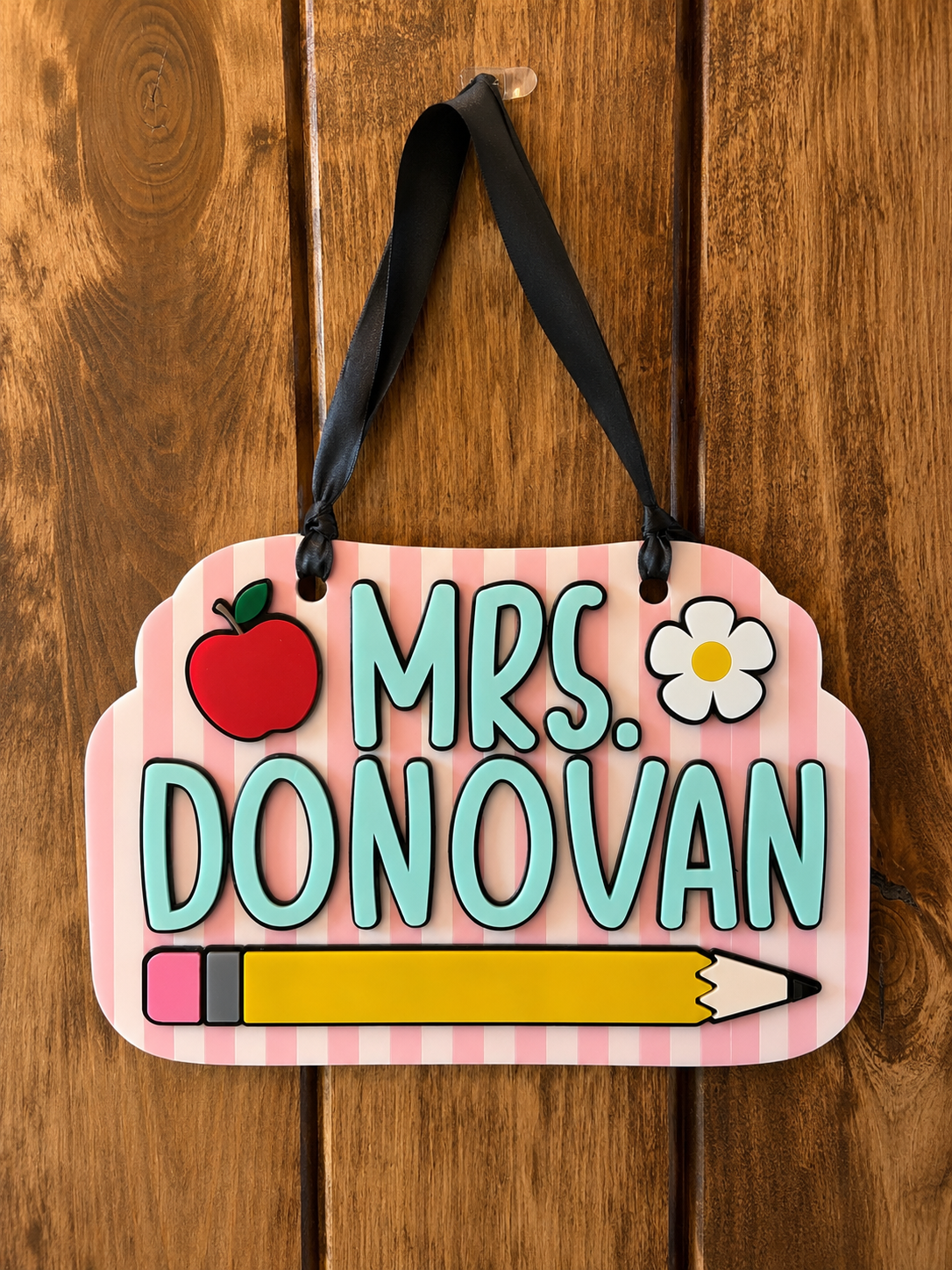 Teacher Name Door Sign