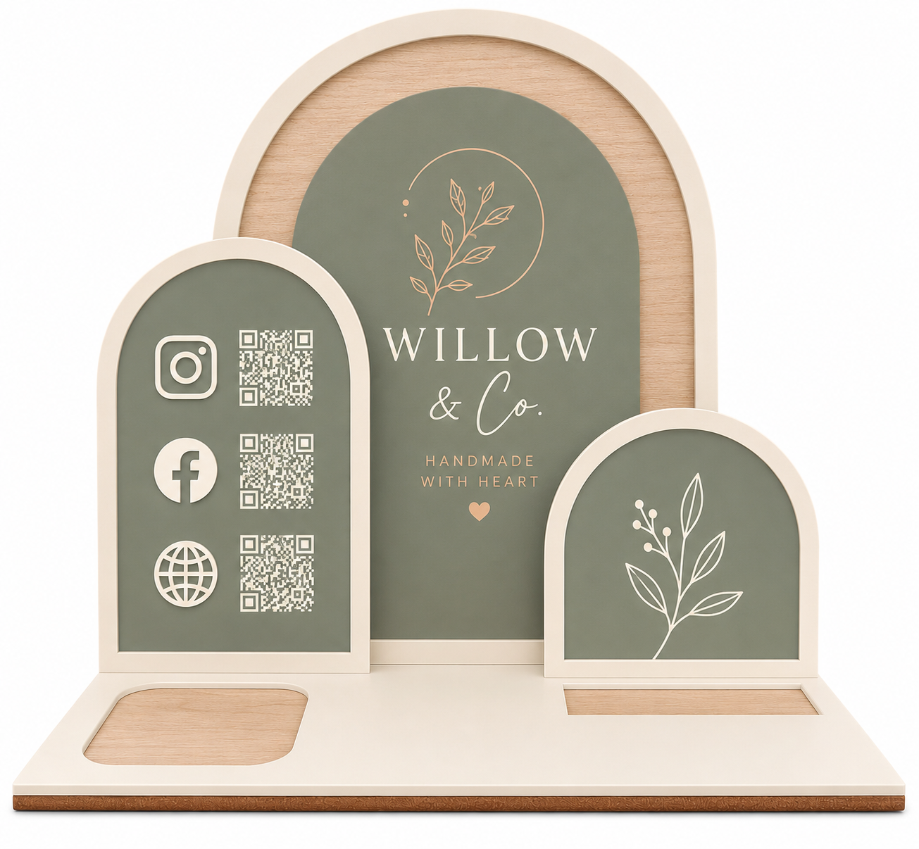 Custom-made Triple Arch Checkout stand