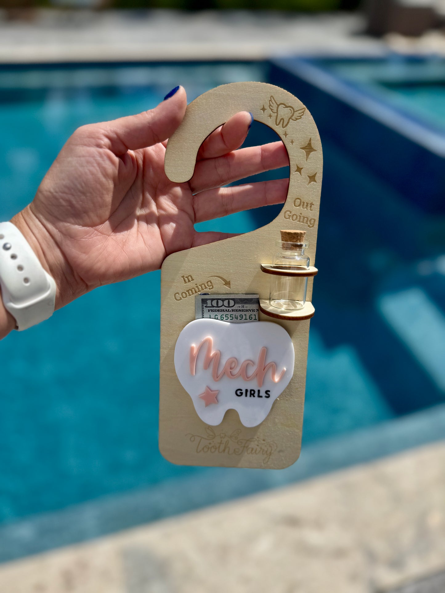 Tooth fairy door hanger