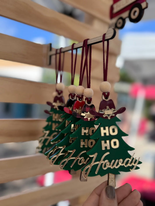 Howdy Christmas Ornament