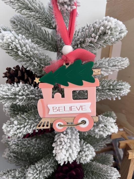 Believe Train Ornament