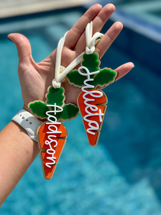 Easter Carrot Basket Tag