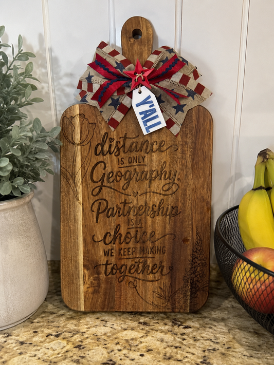 Small Monogram Cutting Board