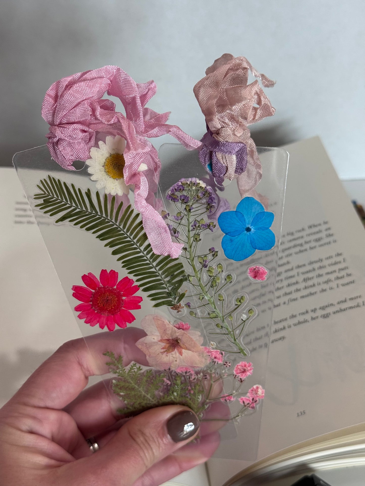 Dried Flower Bookmark