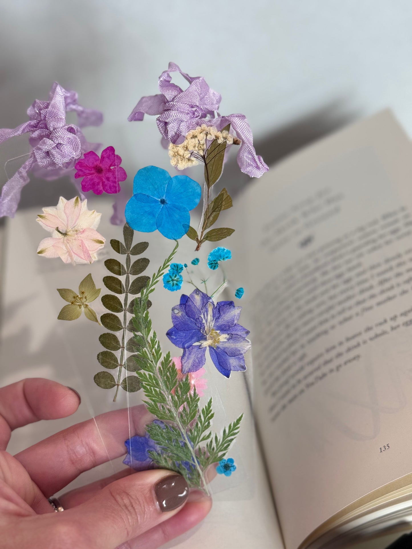 Dried Flower Bookmark