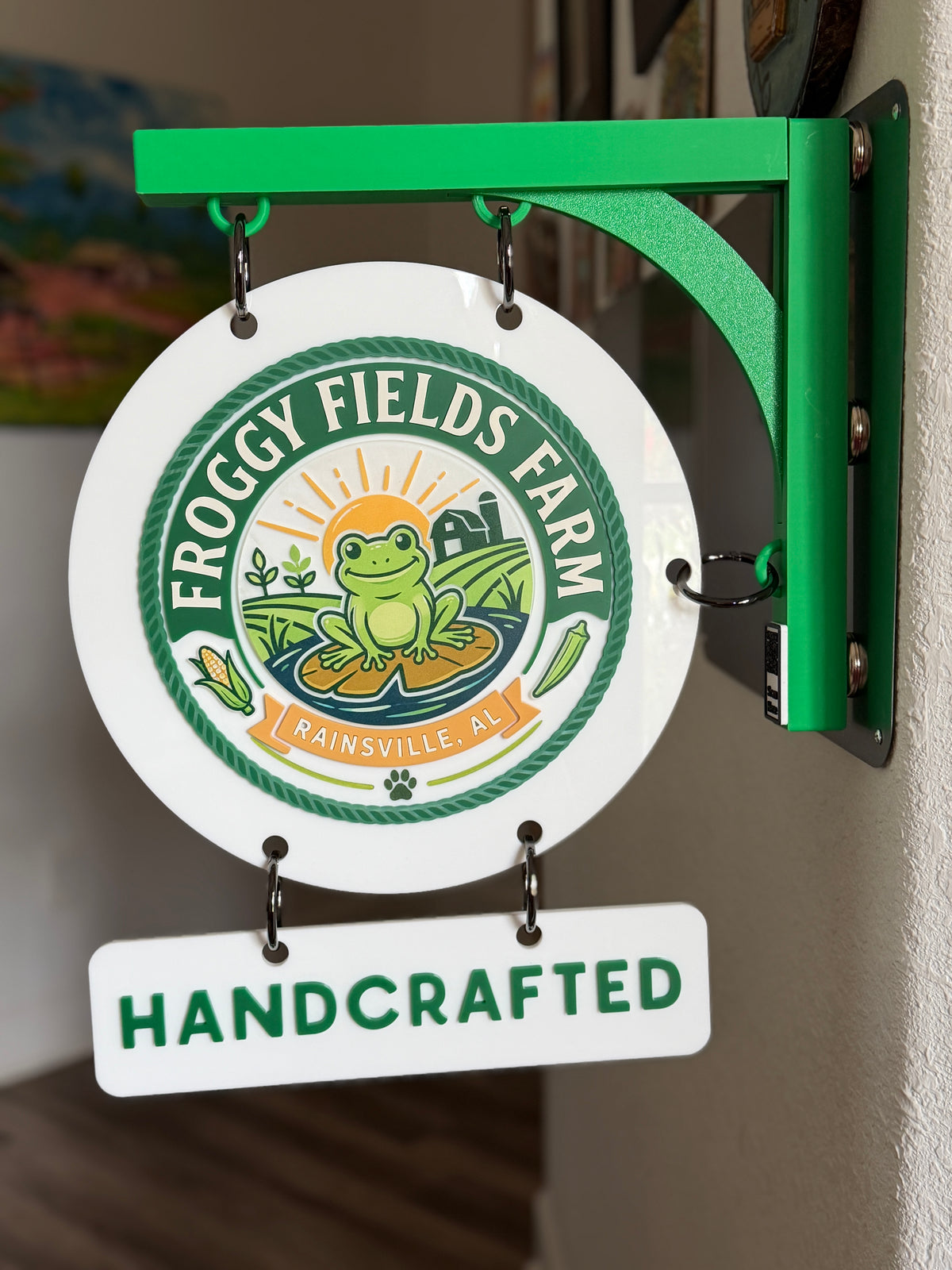 3D Modern Magnetic Tent Hanging Sign + UV Print