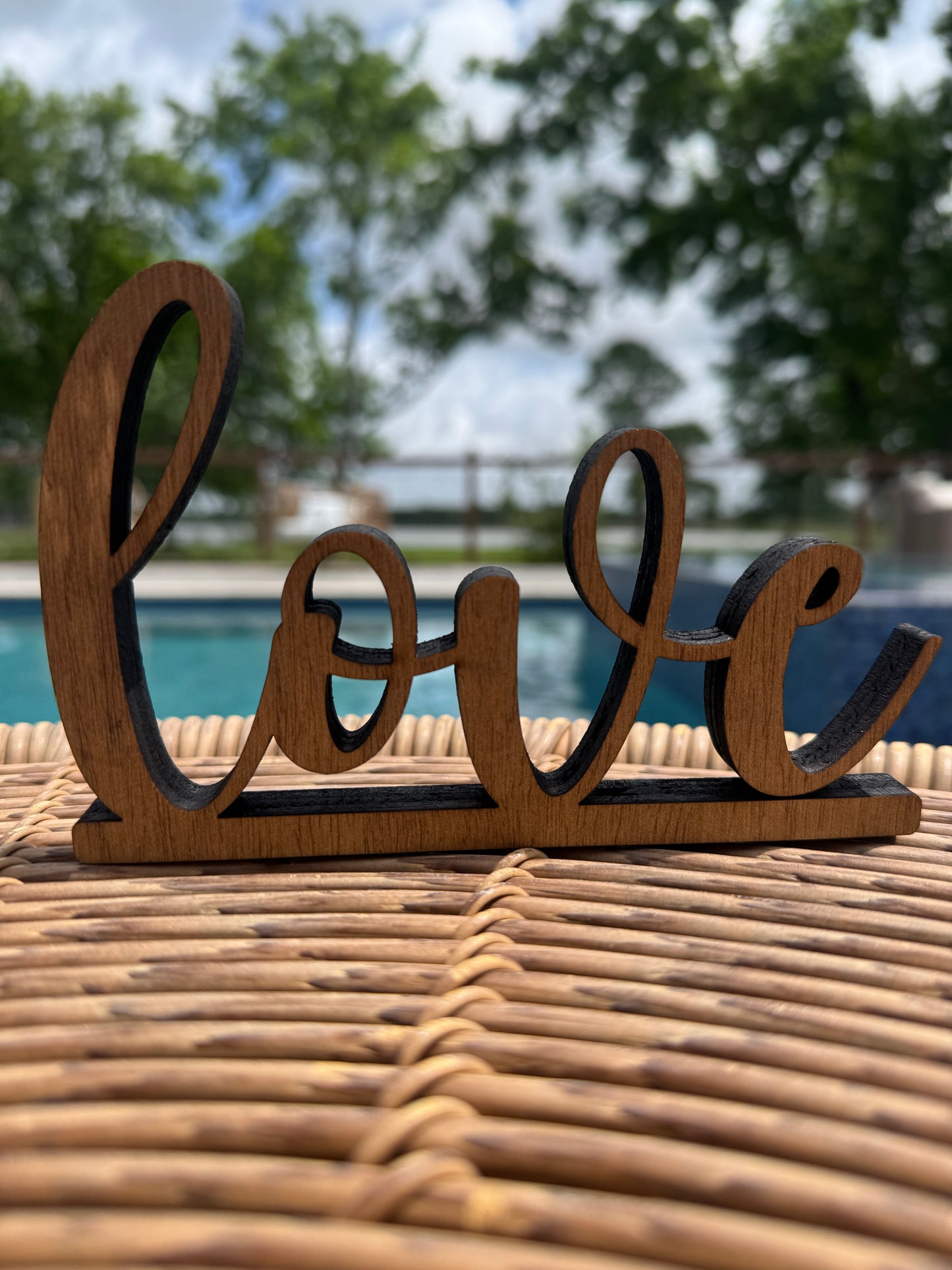 Wooden Cutout Cursive Word 1/2in Plywood