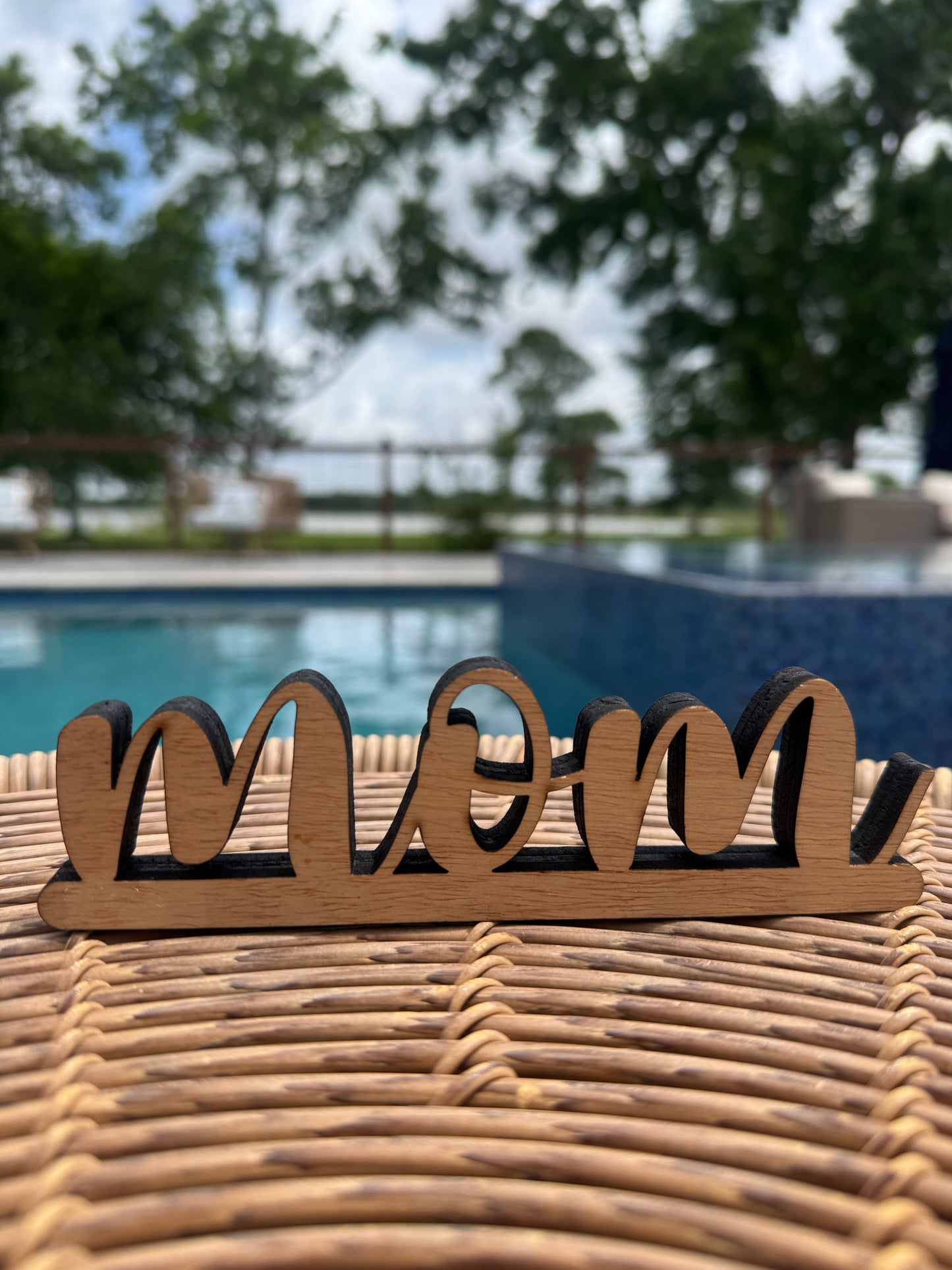 Wooden Cutout Cursive Word 1/2in Plywood