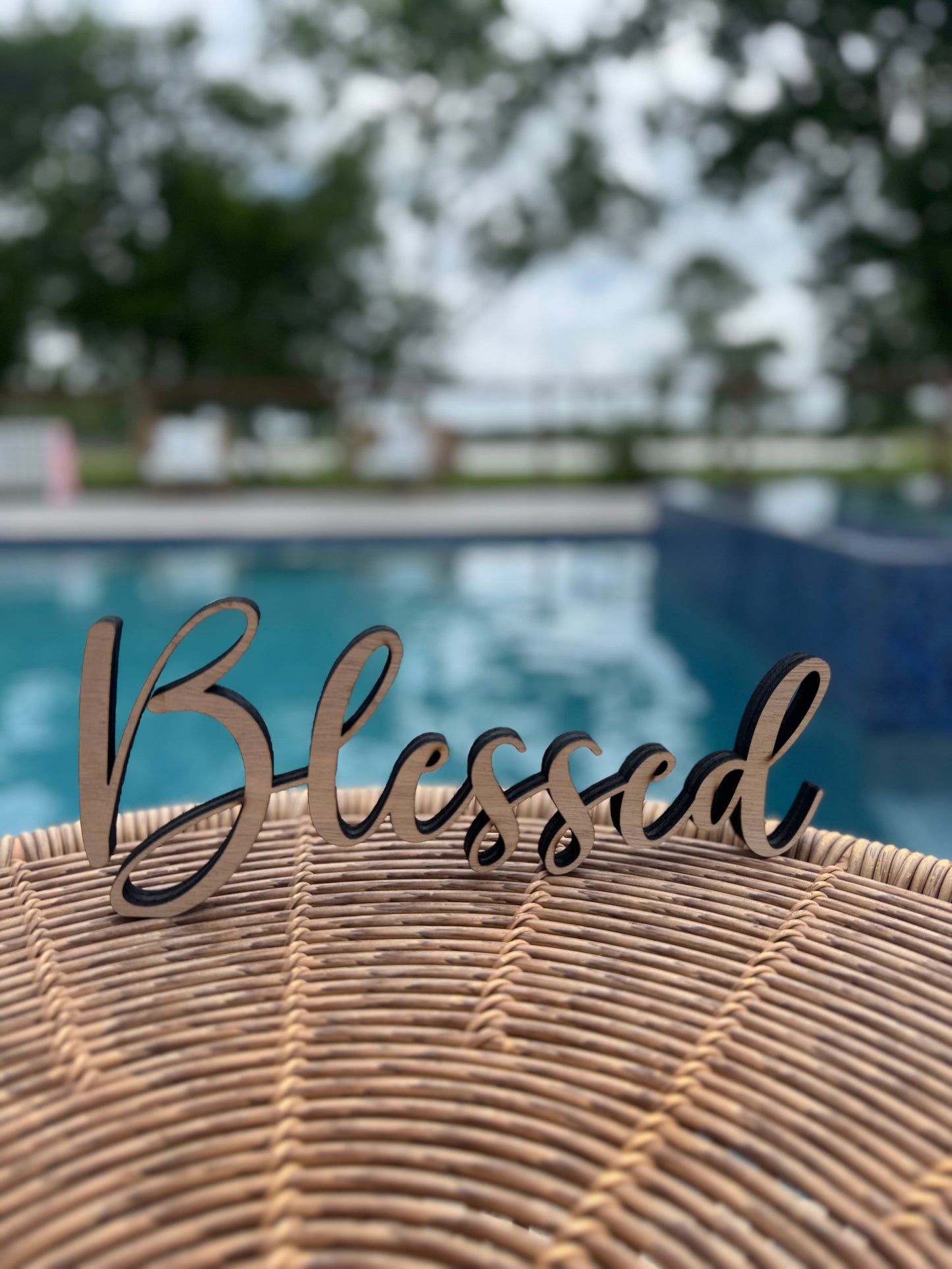 Wooden Cutout Cursive Word 1/2in Plywood