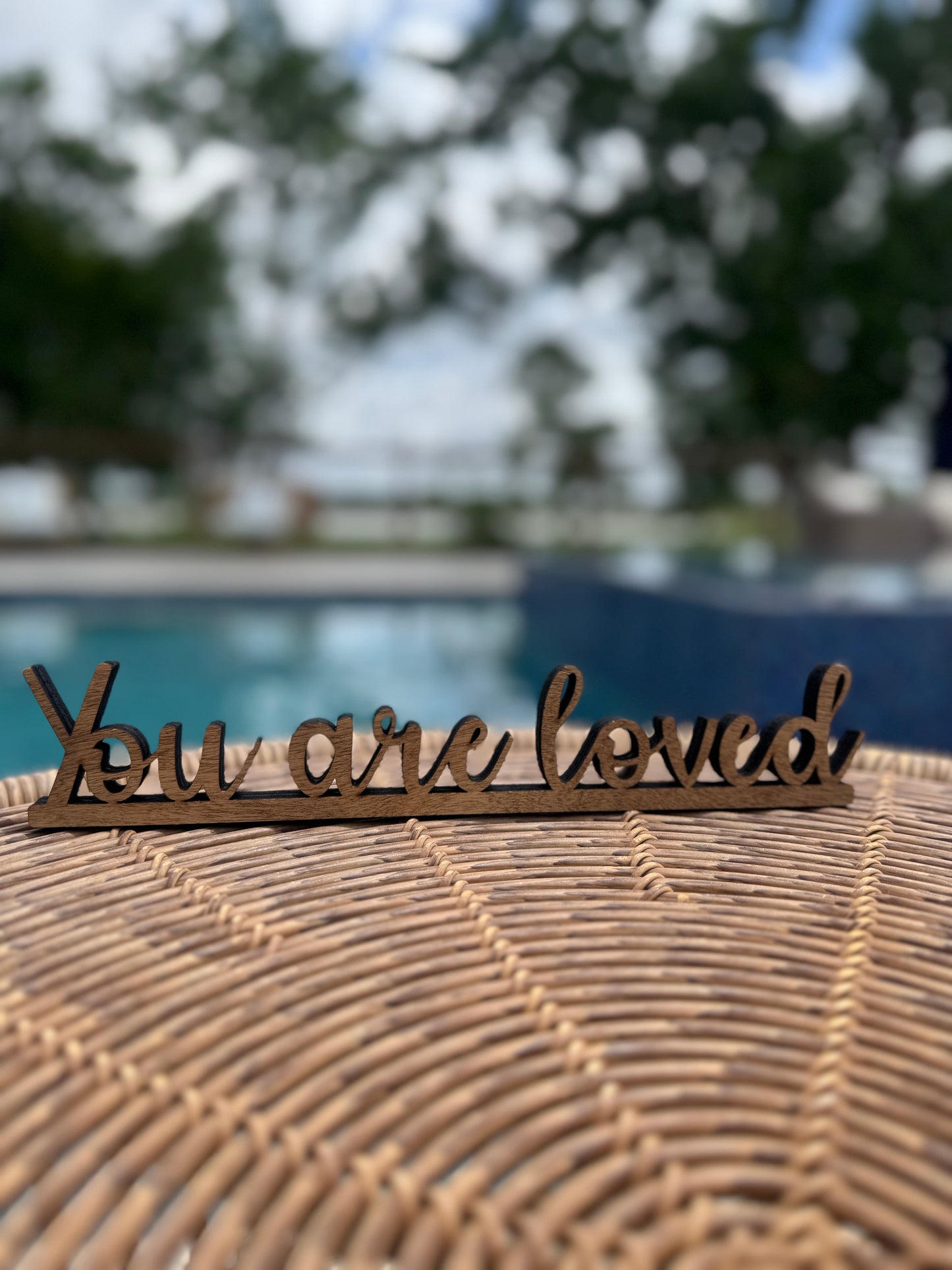 Wooden Cutout Cursive Word 1/2in Plywood