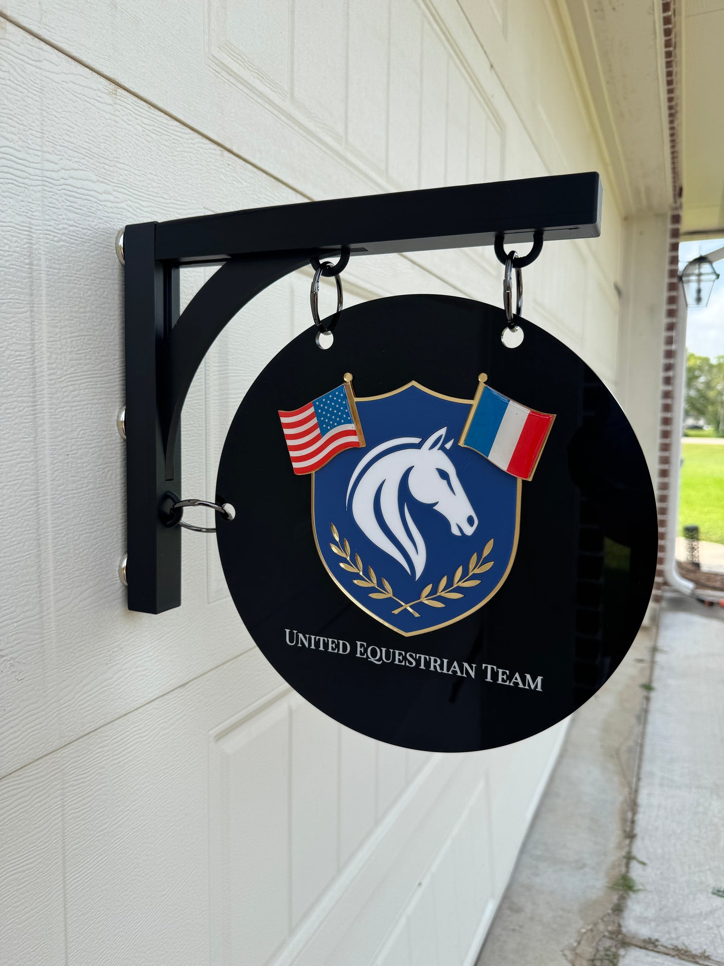 3D Modern Magnetic Tent Hanging Sign + Resin