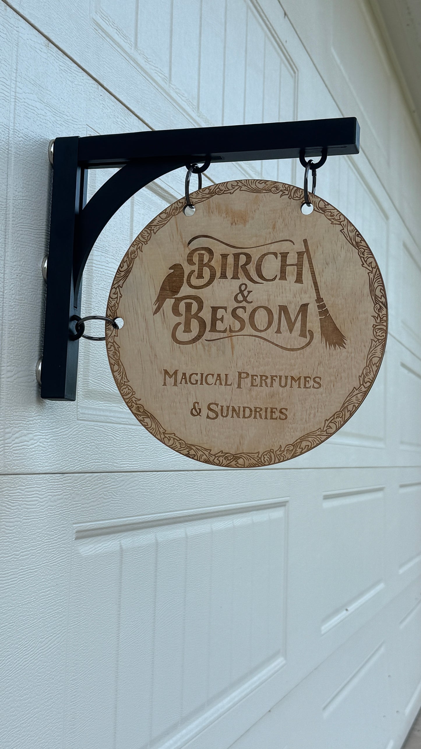 Engraved Modern Magnetic Tent Hanging Sign