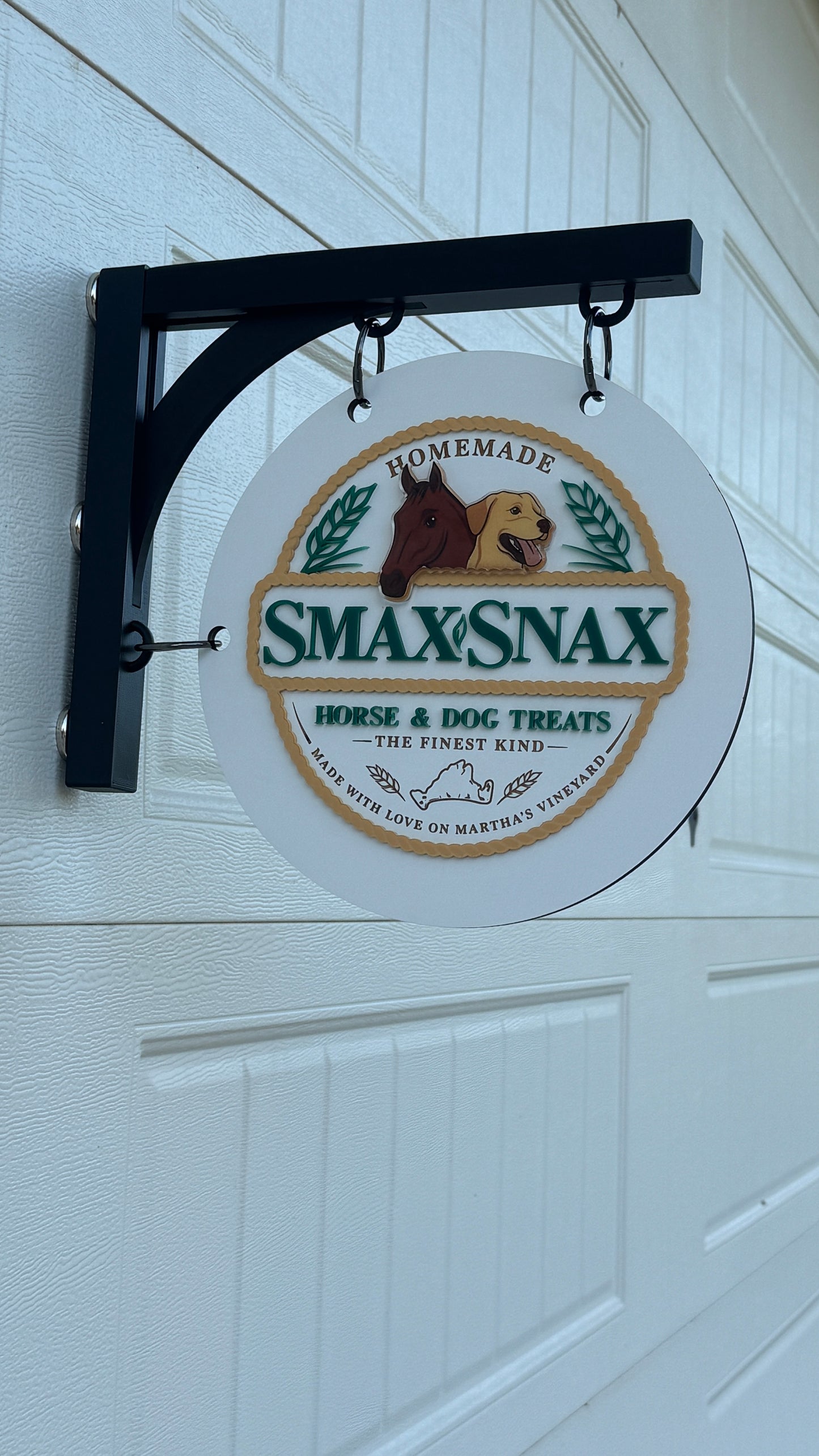 3D Modern Magnetic Tent Hanging Sign + Resin