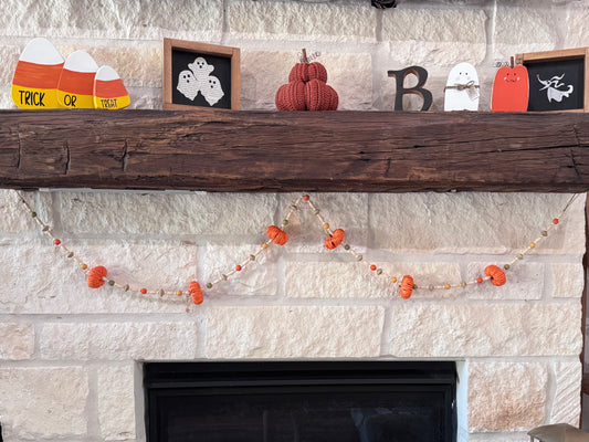 Pumpkin Garland - Fully Beaded