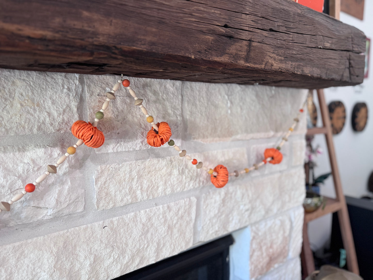 Pumpkin Garland - Fully Beaded