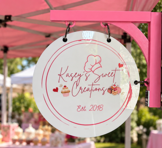 UV Printed Modern Magnetic Tent Hanging Sign