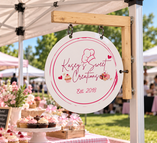 UV Printed Magnetic Tent Hanging Sign