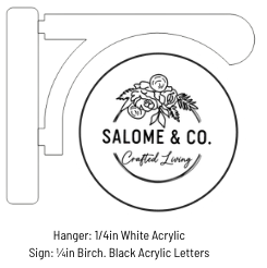 Canopy Tent Sign - Acrylic